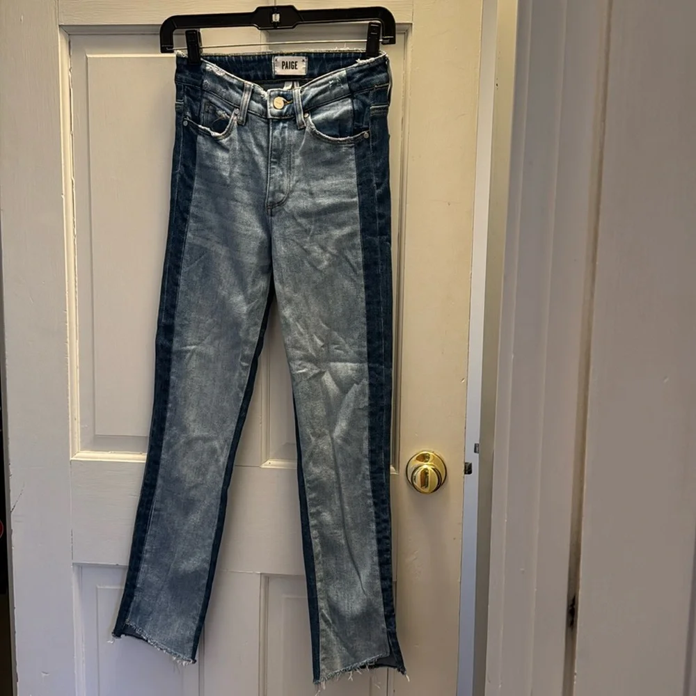 Paige jeans size 23 Hoxton Slim style two toned - Picture 1 of 8